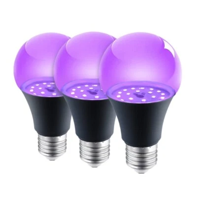 E27 UV Purple Black Light Bulb Party Glow in the Dark Lamp Blacklight Bar - Image 1 of 4
