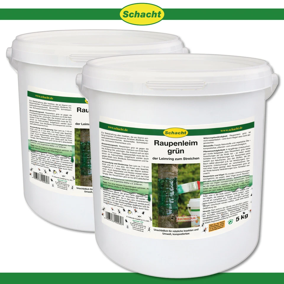 Schacht Raupenleim Insektenfalle 5kg - Grün