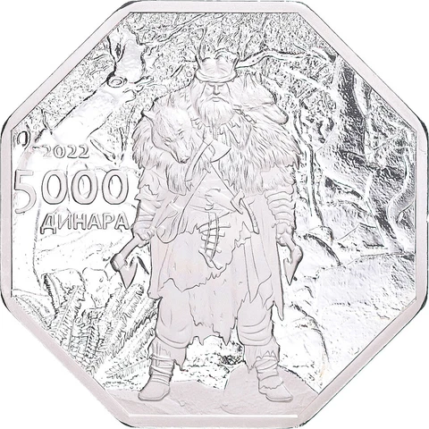 [#1149454] Coin, Serbia, 5000 Dinara, 2022, Scordisci.BE, MS, Cupronickel plaqué Cover