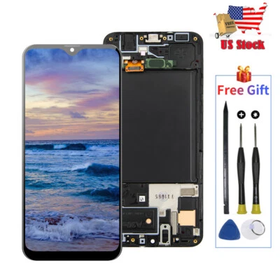 For Samsung Galaxy A30S A307 2019 6.4" LCD Display Touch Screen Digitizer +Frame - Image 1 of 4