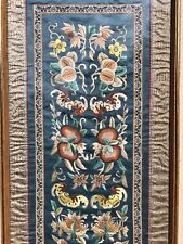 WoW! Antique Chinese Silk Embroidery Flower Bats