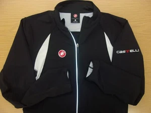 Castelli Performance Softshell Stretch Cycling Jacket Full Zip Black Mens L NEW - Picture 1 of 5