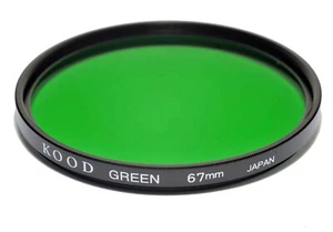 67mm High Quality Kood Optical Glass Green Filter Made in Japan Multicoated 67mm - Picture 1 of 1