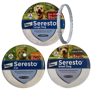 2x Collar Seresto FleaTick para perros grandes 18 libras 8 meses de protección EE. UU. - Imagen 1 de 15