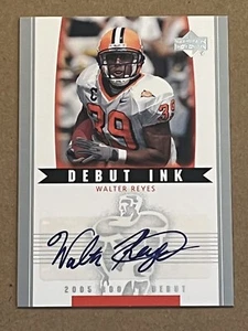 2005 UPPER DECK ROOKIE DEBUT INK - WALTER REYES TITANS ROOKIE AUTOGRAPH #DI-WR - Picture 1 of 2