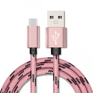 USB-C Type-C Fast Charging Cable Charger Nylon Braided Data Cord, 6FT - Picture 1 of 16