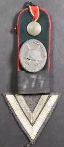 WW2 WK2 WH Andenken Schulterklappe Ari Winkel VWA gold Band EK2 Wehrmacht 7564 - Bild 1 von 9