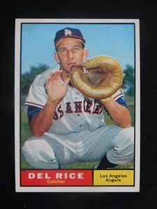 Tarjeta de béisbol Topps 1961 #448 Del Rice (casi nueva) - Imagen 1 de 2