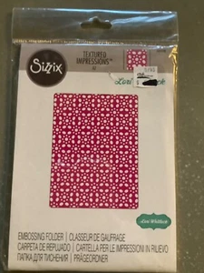 Sizzix Textured Impressions Embossing Folders A-6 LOVELY LACE NEW - Picture 1 of 2