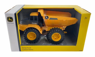 John Deere 11" Yellow Construction Dump Truck Vehicle Wheel Loader Tractor NWT - Image 1 of 4