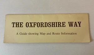 The Oxfordshire Way Guide, 1985 Vintage Illustrated Walking Trail Map Booklet - Picture 1 of 7