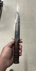 Vintage Japan Military Fighting Trench Knife WW2 WWII KA-Bar ? - Picture 1 of 6
