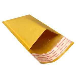 Sobres acolchados autosellantes UOFFICE 2000 Kraft Bubble Mailers 4 x 8" - #000 Ba - Imagen 1 de 11