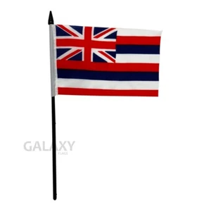 "4x6" Hawaii Flag / Hawaii Desk Flag / Hawaii Stick Flag - Picture 1 of 1