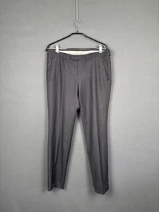 Z Zegna Mens Dress Pants Size 48R Gray Wolle Straight Leg Flat Front Slim - Picture 1 of 10