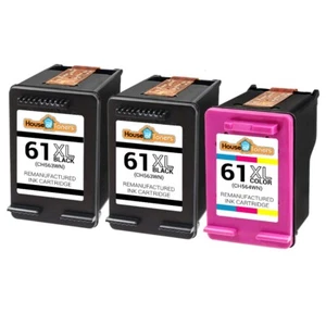 3PK Fits HP 61XL Black Ink HP 61XL Color Cartridges 4500 Series/5530 Series - Picture 1 of 4