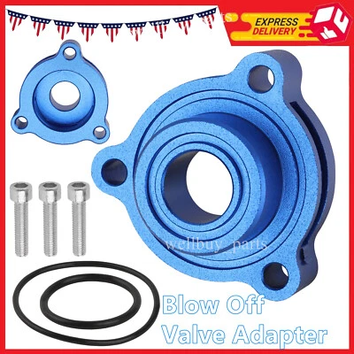 Turbo Blow off Valve Adapter BOV Blue For Ford Bronco Explorer Mustang 2019-2023 - Изображение 1 из 4