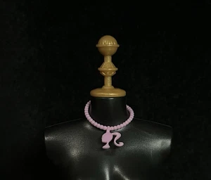 *Barbie* Shadow Profile Charm Pink Necklace - Picture 1 of 10