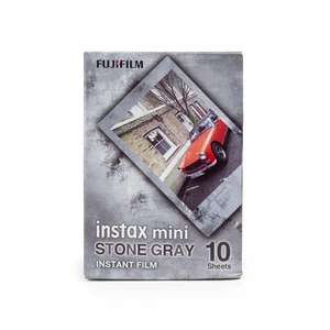 Fuji Instax Mini Stone Gray 10 Blatt Film Stein Beton rahmen Sonderedition - Picture 1 of 2