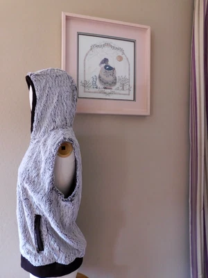 NUEVO SIN ETIQUETAS Patagonia Conejo polar imitación piel chaleco Java marrón cremallera completa capucha y bolsillos XL Foto 1 de 4