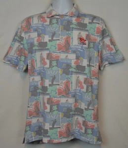 Peter Millar Crown Crafted Jazz Performance Golf Polo Shirt Mens M LACC Logo - Picture 1 of 16