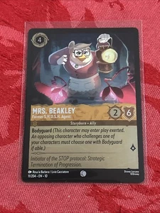 FOIL Lorcana Whispers - Mrs. Beakley - Former S.H.U.S.H. Agent - 11/204 FOIL - Picture 1 of 7