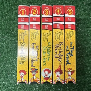 The Wacky Adventures of Ronald McDonald Complete Vintage VHS Set 1-5 McDonalds - Picture 1 of 11