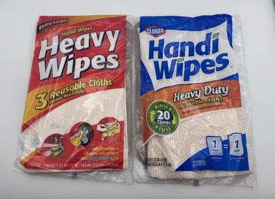 Clorox Handi toallitas pesadas paños reutilizables de alta resistencia x2 paquetes 3 paños cada paquete Foto 1 de 4