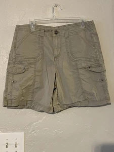 Khakis & Co. pantaloncino donna stile cargo taglia 10 beige misto cotone - Foto 1 di 6
