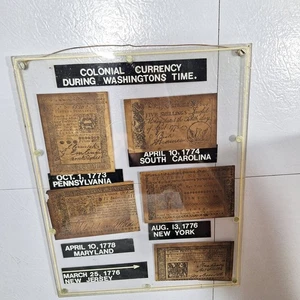 Colonial Currency Banknotes 1773-1778 Pennsylvania SC Maryland New York NJ - Picture 1 of 12