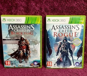 Assassin's Creed: Black Flag & Rogue (Xbox 360, 2013) With Original Inserts - Picture 1 of 15