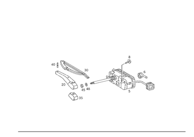 Brazo limpiaparabrisas original Mercedes-Benz 202-820-12-44 Foto 1 de 2