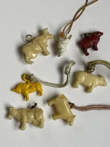 1940-50's GUM BALL VENDING MACHINE Cracker Jack Cow Charms Japan - Picture 1 of 1