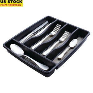Pequeño Organizador de Cubiertos Antideslizante Bandeja de Cubiertos Utensilios de Cocina Almacenamiento Nuevo - Imagen 1 de 6
