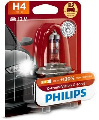 PHILIPS H4 Lámpara faro de carretera 12V 60/55W 3500K P43t-38 Luz Alta Halógena - Imagen 1 de 4