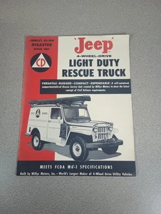 Vintage America's Disaster Rescue Unit Jeep Light Duty Truck Manual - Picture 1 of 2