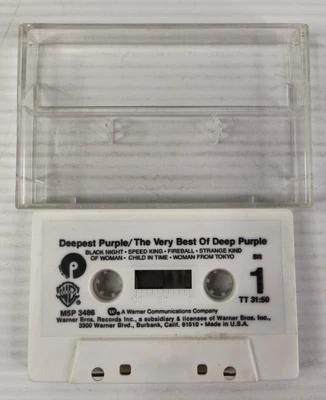 Deep Purple, Deepest Purple The Very Best Of Deep Purple Cassette Tape 1980 Foto 1 de 2