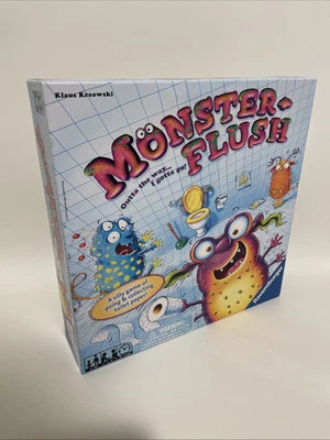 MONSTER FLUSH Outta the Way I Gotta Go Monster Poop Juego Ravensburger Completo Foto 1 de 4
