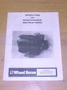 WHEEL HORSE 200-SERIES LAWN MOWER REAR BAGGER MANUAL - Picture 1 of 1