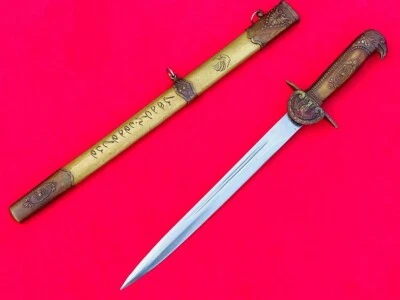 复古剑短刀片匕首欧洲军事忍者坦托签名鞘鹰 — 第 1/4 张图片