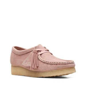 Clarks Originals Women's Blush Pink Leather Wallabee 26165558 - Picture 1 of 7