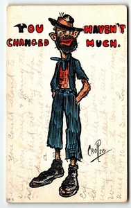 Postcard Humor Hobo Percy Lee Crosby PM 1912 - Picture 1 of 2