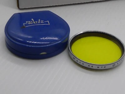 WALZ 46mm screw thread  Y2 Filter SY48-2  unmarked vgc yellow x2 - Image 1 of 4