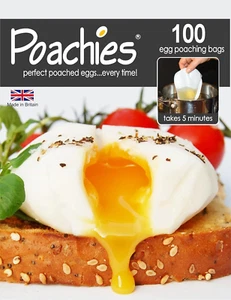 Egg Poaching Bags, 17 X 13.5 X 3 Cm, Pack of 100 - Picture 1 of 12