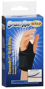 Sport Aid GOLD ThermaDry3 Wrist Wrap Universal One Size - Picture 1 of 1