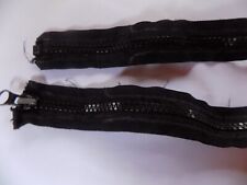  used black  (#U)  24  inch closed end  heavy duty zip fastener