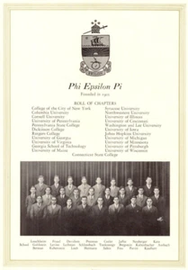 1926 Cornell University Cornellian Phi Epsilon Pi Mitgliederseite - Bild 1 von 2
