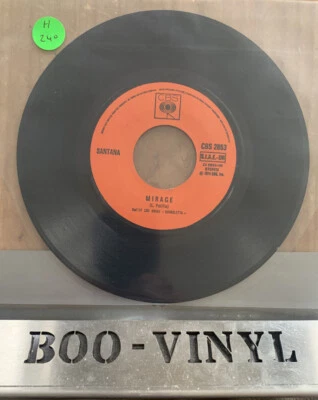 Santana - Mirage  - Rare Italian Press 7" Record Single NR MINT CON - Image 1 of 3