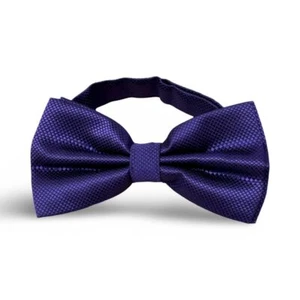 Plain Cadbury Purple Dickie Bow ,wedding, prom, suit, tie,  luxury quality - Picture 1 of 2
