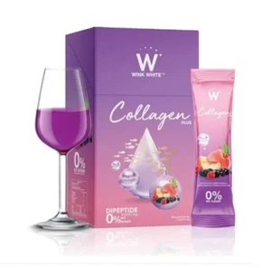 W Colágeno Wink Blanqueador Glutatión Antioxidantes Blanco Radiante Piel Brillante Nuevo - Imagen 1 de 17
